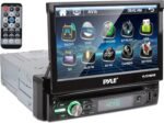 Pyle Single DIN Car Stereo Receiver - 7" Touchscreen Display, CD/DVD Player, Bluetooth Audio & Hands-Free Calling, In-Dash Multimedia System, AM/FM Radio, and 320W Power (PLTS78DUB) - Image 2