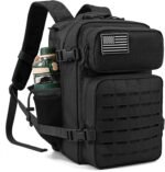 QT&QY 25L/45L Military Tactical Backpack For Men Molle Daypack 3 Day Bug Out Bag Hiking Rucksack With Bottle Holder - Image 2