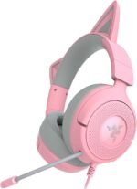 Razer Kraken Kitty V3 X Wired Gaming Headset: Kitty Ears - HyperClear Cardioid Mic - 40 mm Drivers - 7.1 Surround Sound - Comfy Ear Cushions - Cross-Platform via 3.5mm PC, PS5, Xbox, Switch 2 - Pink - Image 2