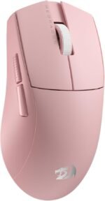 Redragon M916 PRO 3-Mode Wireless Gaming Mouse, 49G Ultra-Light 26K DPI Mouse w/Ergonomic Natural Grip Build, Full Programmable Buttons, Software Supports DIY Keybinds & DPI (1K Hz, Pink) - Image 2