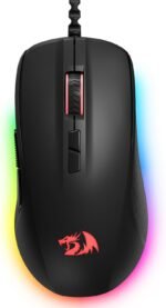Redragon Wired Gaming Mouse, Black PC Gaming Mice with RGB Backlits, 7 Programmable Macro Buttons, Max 12800 DPI, 1000Hz Polling Rate, Cool Corded Optical Mouse for Computer/PC/Laptop/Gamer, M718-AIR - Image 2