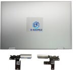 Replacement for Dell Inspiron 7415 5415 5410 Laptop LCD Back Cover Rear Top Lid Housing with Hinges 0NRGDR NRGDR Silver - Image 2