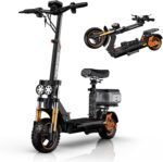 Ruitoo® Electric Scooter, 1000W/1600W/5600W Motor, Off Road Electric Scrooter Adults, 27/32/34/47Mph Top Speed, 28/35/44/50/53 Miles Max Range, Foldable E-Scooter Support Return - Image 2