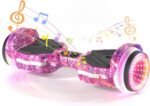 SIMATE Scooter, Colorful LED Light-Up Wheels, Bluetooth Speakers and APP, Dual 250W Motors, 8.5 mph Max Speed & 8.5 Miles Max Range, Gifts for Kids Adults Girls Boys - Image 2
