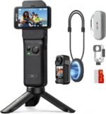SJCAM C400 Vlogging Combo,4K Pocket Handheld Camera,7H Power use, 6-Axis Stabilization Action Camera,2.29'' Big Touch Screen,30M Waterproof Werable Body Cam,Vlogging Camera for YouTube Live Streaming - Image 2