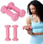 SPRI Dumbbells Hand Weights Set of 2 - Vinyl Coated Exercise & Fitness Dumbbell for Home Gym Equipment Workouts Strength Training Free Weights for Women, Men (1-10 Pound, 12, 15, 18, 20 lb) - Image 2