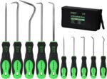 SWANLAKE 10PCS Pick and Hook Set, Pick Tool Set for Car Auto Oil Seal/O-Ring Seal Gasket Pick Mini Hooks Puller Remover (10PCS) - Image 2