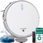 SereneLife Smart Robot Vacuum and Mop Combo, 2000Pa Suction, App Control, 4 Cleaning Modes, Anti-Fall Sensors, Multi-Surface Cleaning, Self-Charging, Ideal for Pet Hair, Soft and Hard Floors, White - Image 2