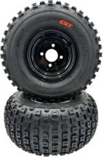 Set of 2-18x9.50-8 Knobby Wheel Assembly - Image 2