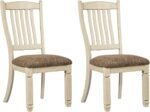 Signature Design by Ashley Bolanburg 20" Upholstered Dining Room Chair, Set of 2, Antique White - Image 2