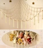 Stuffed Animal Storage Hammock or Net Corner - Large Toy Hammock Net for Stuffed Animals Room Decor - Cute Stuff Animal Organizer Plush Holder - Kids Baby Nursery Essentials Wall Bedroom Home Decor - Image 2