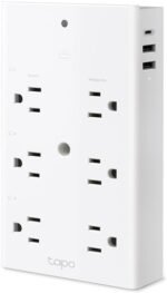 TP-Link Tapo Smart Plug Outlet Extender, Surge Protector, 18W Fast Charging, 3 Individual Smart Outlets, 1x USB-C & 2X USB-A, Smart Night Light, Works w/Apple HomeKit, Alexa & Google Home, Tapo P306 - Image 2