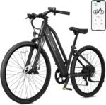 TST Electric Bike for Adults with Peak 1000W/750W Motor, 36V/7.8Ah/10.4Ah Removable Built-in Battery, 25MPH/30MPH 7-Speed City Ebike, 26" Electric Bicycle for Commuter - Image 2
