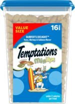 Temptations MixUps Surfer's Delight Flavor Crunchy and Soft Cat Treats, 16 oz. Tub - Image 2