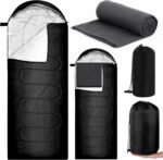 Tranqun Winter Sleeping Bag with Fleece Cotton Liner, Sleeping Bag for Adult, Warm Portable Waterproof Lightweight with Compression Sack for Cold Weather Camping Hiking Travel - Image 2
