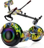 UNI-SUN Scooter Seat Attachment, Scooter with Go Kart for Kids Boys Girls Adults, with Corlorful LED Lights, Bluetooth - Image 2