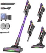 UNINELL HOME UV2 Cordless Vacuum Cleaner, 48000Pa/550W Vacuum Cleaners for Home, Lightweight Stick Vacuum with 65Mins Runtime, Self-Standing&Wall Mount Charging, Tangle-Resistant Vacuum for Pet Hair - Image 2
