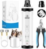 VIWIK Dog Nail Trimmers with Light, Cat Dog Nail Clippers, Dog Nail Grinder Quiet for Large Medium Small Dogs Paw & Cats Claw, Electric 2-Speed Pet Toenail Grooming Supplies, Gifts for Dog Lovers. - Image 2