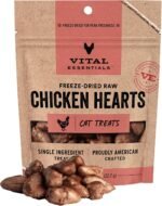 Vital Essentials Chicken Hearts Cat Treats, 1 oz | Freeze-Dried Raw | Single Ingredient | Grain Free, Gluten Free, Filler Free - Image 2