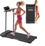 Walking Pad Treadmill with Handle Bar, Compact Portable Treadmills for Home Small, Electric Walking Pads with Handles, 3.5HP Quiet and LED Display, 400 LBS Capacity - Image 2