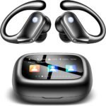 Wireless Earbuds, Sport Ear Buds with Multifunctional Touch Screen, Bluetooth 5.4 Headphones, Bass Stereo Sound, 5 EQ Over-Ear Earbuds for Sports/Workout/Gym-Black - Image 2