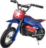 XtremepowerUS Electric Dirt Bike, 24V 250W Battery Powered Mini Dirt Bike, Electric Ride-On for Blue/Red - Image 2