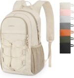 ZOMFELT Hiking Backpack for Women Men, 15L Lightweight Packable Backpack for Trip, Water Resistant Small Travel Backpacks, Foldable daypack for Hiking, Walking, Cycling, Camping, Beige - Image 2