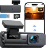 iZEEKER 2.5K Dash Cam WiFi Dash Camera for Cars, Mini Car Camera 1440P Front Dashcams with App, Free 32GB Card, Night Vision, WDR, G-Sensor, Loop Recording, 24H Parking Mode Supports - Image 2