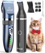 oneisall Cat Clippers and Paw Trimmer 3 in 1 Cat Grooming Kit,Cat Clippers for Matted Hair,Cordless Kitty Shaver for Matted Long Hair,2 Speed Pet Clippers - Image 2