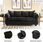 Signature Design by Ashley Darcy Classic Contemporary Sofa, Black - Image 4