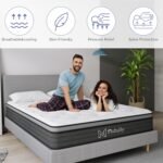 Queen Mattress,10 Inch Hybrid Mattress in a Box with Gel Memory Foam Mattress,Individually Wrapped Pocket Coils Innerspring Mattress,Pressure Relief,Back Pain Relief,CertiPUR-US. - Image 5
