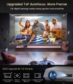 Daytime Projector 4K Home Theater for Daylight Viewing 2300 ANSI Ultra HD Smart Google TV Projector with HDR10+ ToF Autofocus HDMI eARC Dolby WiFi6 Bluetooth for Bright Room Movie - Image 6