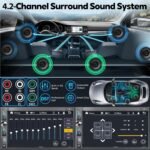 7" Double Din Car Stereo with Wireless Apple CarPlay & Android Auto, QLED Touchscreen, Bluetooth, Backup Camera, 4.2-CHN Audio, 2 Subwoofer Outputs, AM/FM Car Radio - Image 4