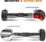 EPIKGO SPORTS PLUS Balance Board Self Hover Smart Boards w/Speaker Self Balancing Scooter, All-Terrain 8.5” Wheels, 400W Dual-Motor, LG Smart Battery, Hoover Over Tough Roads,Racing Red,EG000024 - Image 7