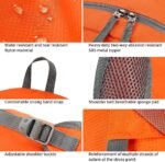 FENGDONG 35L Lightweight Foldable Waterproof Packable Travel Small Hiking Backpack Daypack for men women - Image 5