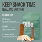 Ollie Chicken and Apple Jerky Dog Treats, 5 oz Pack of 3, All Natural, Healthy Snacks, Made with Real Meat, Human Grade, for Dogs - Image 5