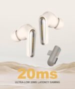 Wireless Active Noise Cancelling Gaming Earbuds-Dongle rechargeable-20ms Ultra-Low Latency, Dual-Mode 2.4GHz & Bluetooth 5.3, Hi-Fi Sound for PS5, Quest 3S/3/2, Nintendo Switch, Steam Deck - Image 3