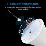 meross Smart Light Bulb, Smart WiFi LED Bulbs Compatible with Apple HomeKit, Siri, Alexa, SmartThings, Dimmable E26 Multicolor 2700K-6500K RGBWW, 900 Lumens 60W Equivalent, 4 Pack - Image 4