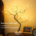 Room Decor, 20" 108 LED Tabletop Bonsai Tree Light, DIY Artificial Tree Lamp, Battery/USB Operated, Aesthetic Lamps for Living Room Bedroom Christmas Home Gifts House Decor (Warm White) - Image 3