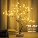 Room Decor, 20" 108 LED Tabletop Bonsai Tree Light, DIY Artificial Tree Lamp, Battery/USB Operated, Aesthetic Lamps for Living Room Bedroom Christmas Home Gifts House Decor (Warm White) - Image 4