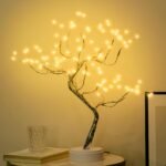 Room Decor, 20" 108 LED Tabletop Bonsai Tree Light, DIY Artificial Tree Lamp, Battery/USB Operated, Aesthetic Lamps for Living Room Bedroom Christmas Home Gifts House Decor (Warm White) - Image 5