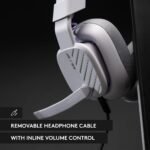 Logitech G Astro A10 Gen 2 Cross-Platform Wired Gaming Headset for PlayStation 5/4, Xbox S|X, Nintendo Switch, PC: 3.5mm Headphone Jack, 32mm Drivers, Flip-to-Mute Mic, Over-Ear - Grey - Image 6