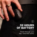 Raycon Everyday Earbuds Classic Bluetooth Wireless with Microphone - Stereo Sound, Active Noise Canceling, in-Ear Bluetooth Headset True Wireless Earbuds 32 Hours Playtime (Black) - Image 4