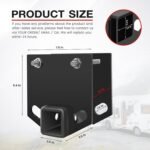 RV Bumper Trailer Hitch Receiver Adapter by puxyblue Compatible for 4" x 4" RV Rear Bumper - 2" Receiver with 3500 LBS Capacity Connect Various Accessories - 2 Year Warranty - Image 5