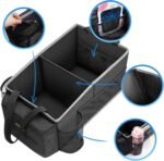 Car Seat Organizer - Backseat Car Organizer with Cup Holders, Car Storage Organization for Front Back Passenger Seat, Road Trip Essentials Kids for Travel Car Accessories, Black - Image 5