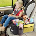 Car Seat Organizer - Backseat Car Organizer with Cup Holders, Car Storage Organization for Front Back Passenger Seat, Road Trip Essentials Kids for Travel Car Accessories, Black - Image 6