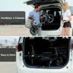 Caroma Electric Scooter with Seat for Adults, Max 30Miles Ranges&20Mph, 500/800/1200W Motor, 14" Fat Tire Foldable Commuter E-Scooter with Basket for Pets & Cargo, 300lbs Max Load - Image 3