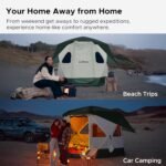 Space Acacia Lite Camping Tent | 2/3/4/8 Person Pop Up Tents for Camping | Lightweight & Durable Beach Tent | Level 7 Wind Resistance, UPF 50+ | Quick Setup for Camping & Backyard - Image 8
