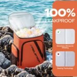 Maelstrom Backpack Cooler,36 Can Cooler Backpack,Soft Cooler Bag Insulated Leakproof,Lightweight Ice Chest Backpack,Travel Cooler Lunch Backpack for Camping,Hiking,Beach - Image 4