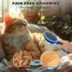 2PCS Pet Grooming Tools - Double-Sided Brush for Shedding and Bathing, Suitable for Short/Long Haired Dogs Cats and Horses, Deshedding Dog Brush, Mane & Tail Combs for Horses - Pet Supplies (Blue) - Image 6